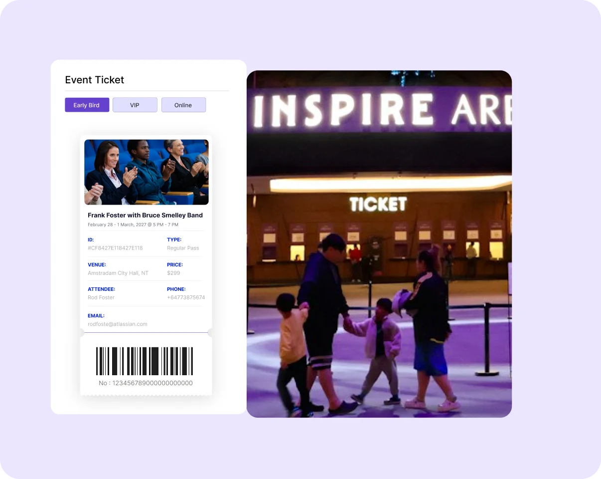 Booking Confirmation, E-Tickets & QR Check-In