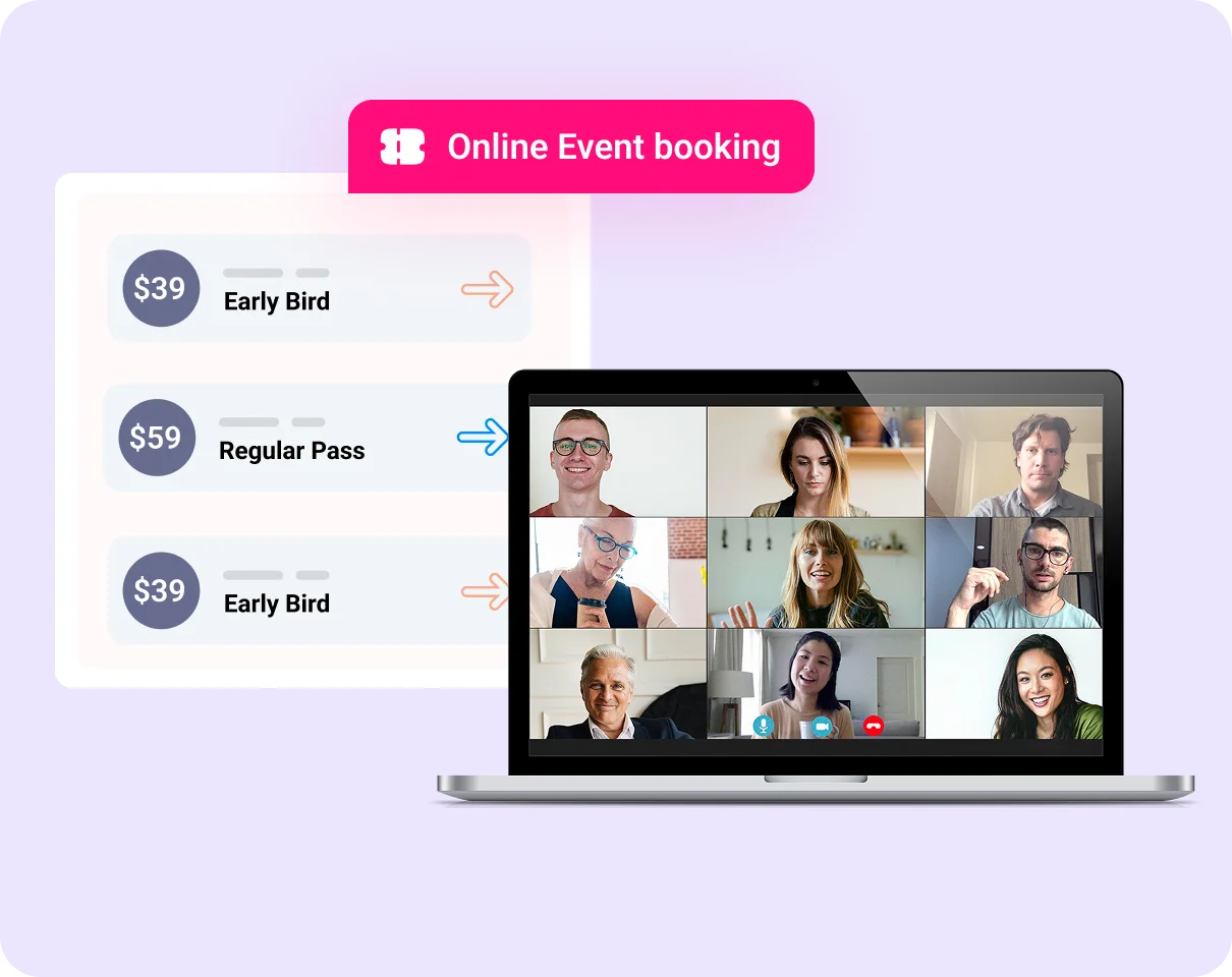 Online Event Booking in Minutes