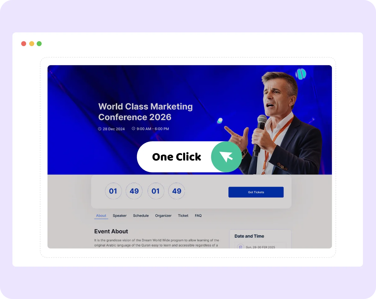 Online Event Creation