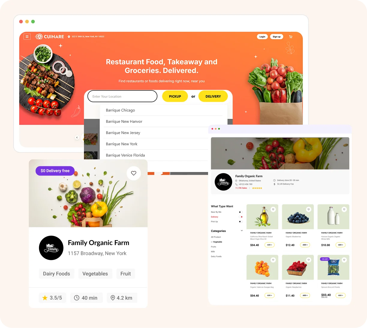 Step 4: Live food menu & Start selling