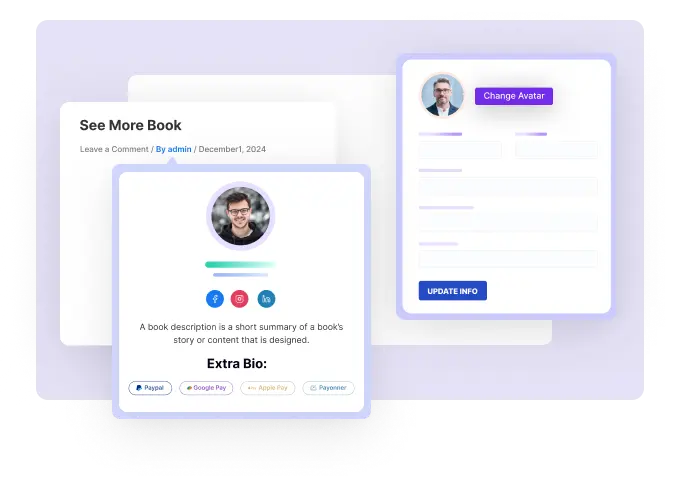 Author Box on Hover